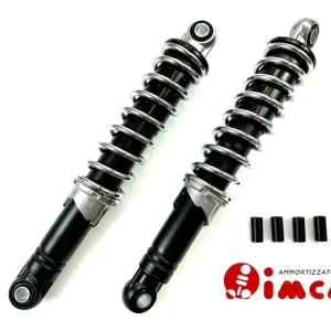 Stoßdämpfer Paar 260mm IMCA schwarz mit Chromfeder Federbeine Mofa Moped Mokick Sonderaktion