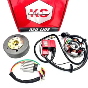 Aktuell 12V / 85Watt Kokusan EVO2 RED LINE Stern Zündung Kontaktlos / für KREIDLER 50ccm