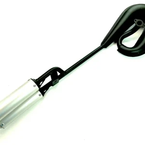 Doppel Endschalldämpfer schwarz Auspuff Puch Maxi X30 25mm E50 Motor Tecno Schnecke Geprüft