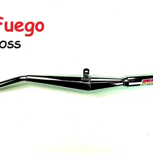 Tecno Bos Rennauspuff Puch Maxi S N E50 inkl. Krümmer mit Flanschanschluss 28mm chrom Jamarcol Fuego Direktkauf