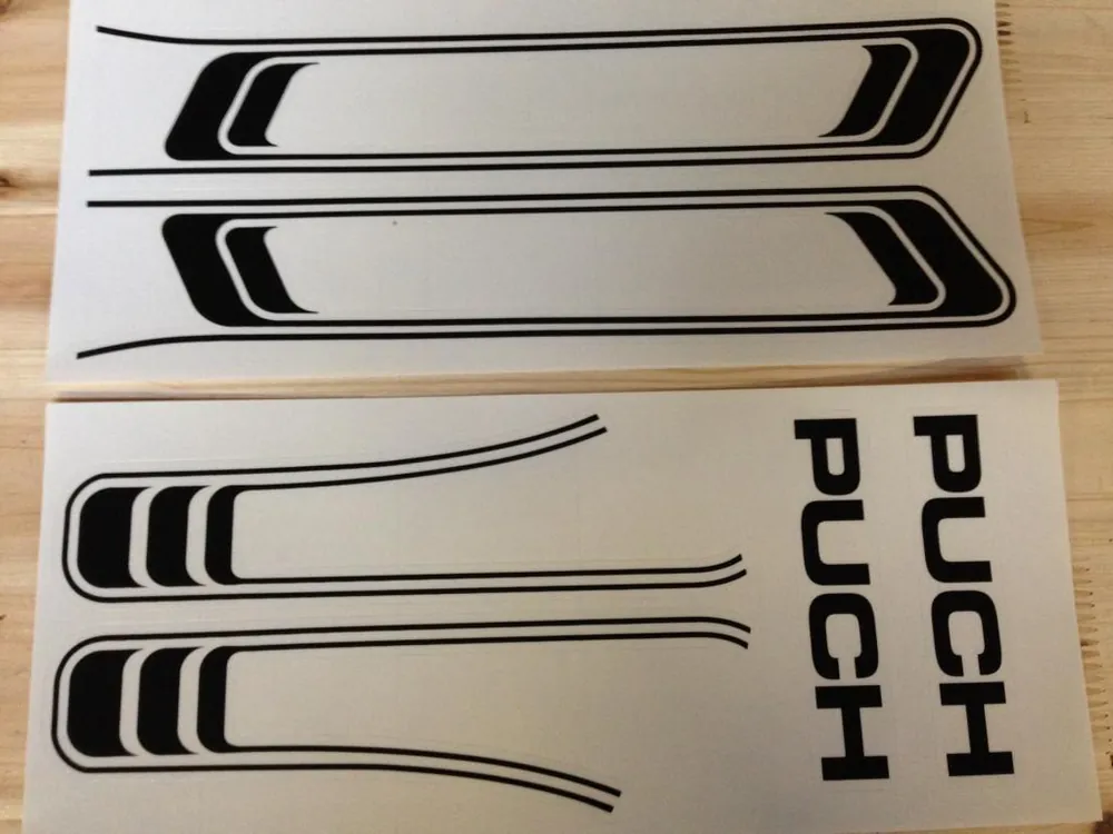 Puch Maxi Aufklebersatz schwarz Solange Der Vorrat Reicht