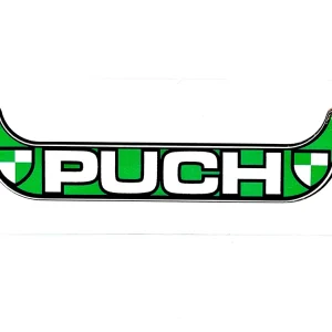 Puch Aufkleber für Nummernschild Halter grün weiß Angebot