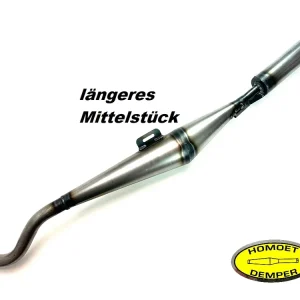 Auspuff Puch Maxi HOMOET P4 "Spezial" LÄNGERES MITTELSTÜCK Sportauspuff 28mm Wochenendangebot