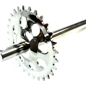 Mega-Angebot Pedalwelle Kettenrad Ritzel Antritt chrom für Puch Maxi