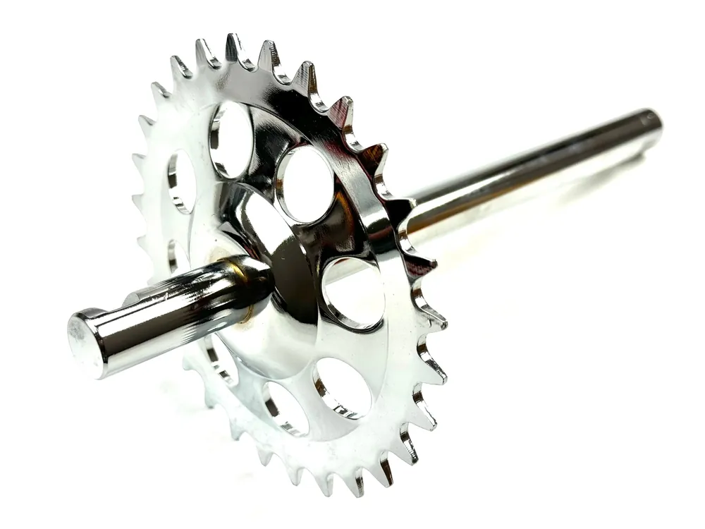 Mega-Angebot Pedalwelle Kettenrad Ritzel Antritt chrom für Puch Maxi