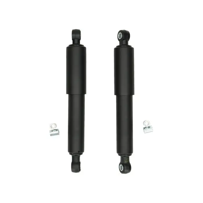 Kostenloser Rückversand 2 Stoßdämpfer schwarz matt Puch Maxi S mit Hülse 300mm Retro Style