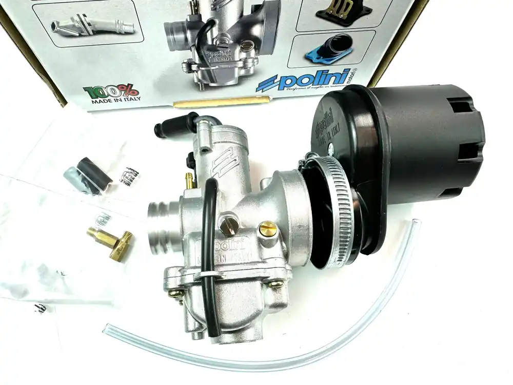 Vergaser POLINI SET 21mm CP Steckversion mit Kabel + Luftfilter Choke Mofa Tuning Luftfilter Saisonangebot
