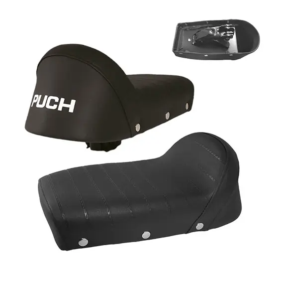 Sattel / kleine Sitzbank für Puch Maxi X30 schwarz mit Nieten an der Seite Schnäppchen