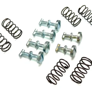 Set 6 x Schrauben mit Feder Seitendeckel Verkleidung für Piaggio Ciao PX Mofa Begrenztes Angebot