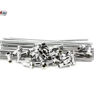 Speichensatz Kleeblatt M4 163mm passend für MZ ETZ Scheibenbremse Edelstahl Gratis Versand