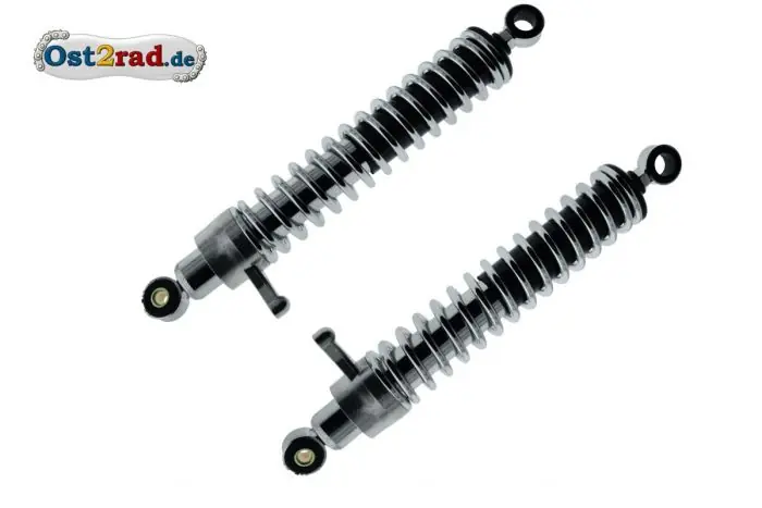 Neu Federbein Paar, passend für MZ, ETZ250 hinten mit Verstellhebel