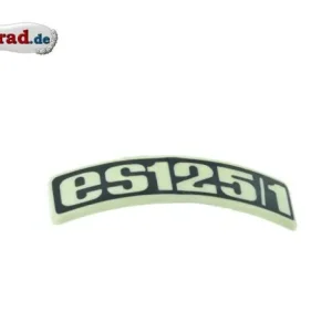 Abzeichen Plakette für Kotflügel passend für MZ ES 125/1 gebogen Plastik Angebot