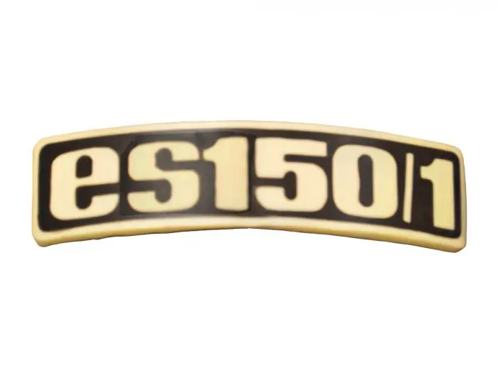 Bestpreis Abzeichen Plakette für Kotflügel passend für MZ ES 150/1 gebogen Plastik