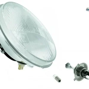 Markenprodukt Reflektor Halogen H4 passend für Vape / MZ ES250/2 ES175/2 12V E-Prüfzeichen Set