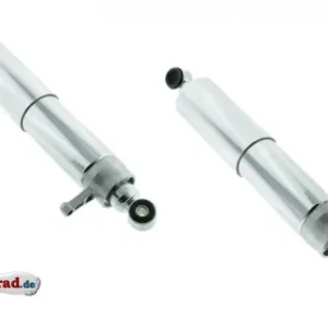 Preisknaller Federbein Paar hinten für MZ ES250/2 Stoßdämpfer verstärkt mit Chrom Hülsen