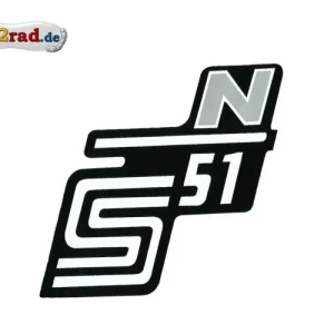 Aufkleber für Seitendeckel S51 N in silber Bestseller