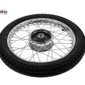 Komplettrad für SIMSON mit Reifen, Chrom Sonderaktion