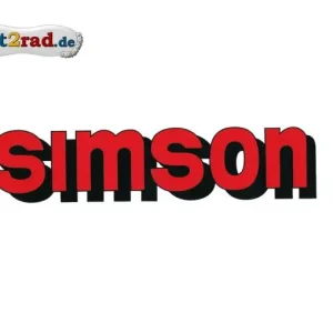 Nur Für Kurze Zeit Aufkleber SIMSON für den Tank in rot