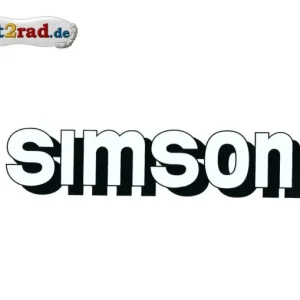 Aufkleber SIMSON für den Tank in weiss Direktkauf