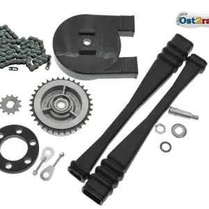 Geprüft Kettenkit komplett mit Kleinteilen für SIMSON S51 S70 S53 S83 Kettenkasten und Zubehör