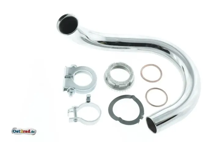 Günstig Krümmer SET SIMSON Roller SR50 SR80 28mm, Standart - offen