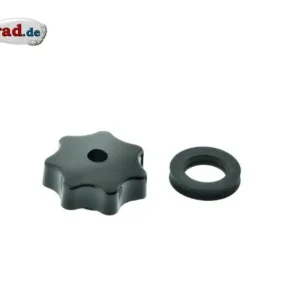 Sterngriffmutter M6 schwarz für Simson SR50 KR51 mit Dichtring Bestseller