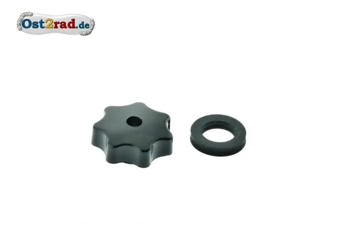 Sterngriffmutter M6 schwarz für Simson SR50 KR51 mit Dichtring Bestseller