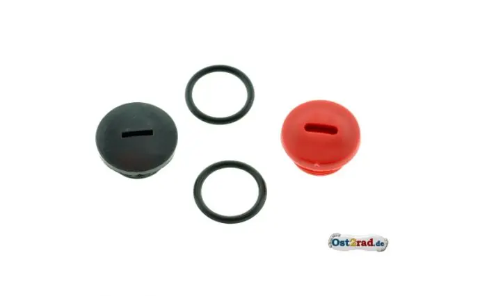 Set Verschlussschrauben Motor für SIMSON rot und schwarz Sichere Zahlung