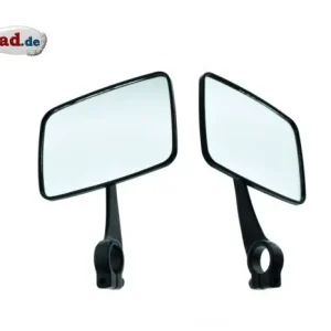 Top-Preis Spiegel eckig Komplettmetall für Simson und MZ TS, Paar