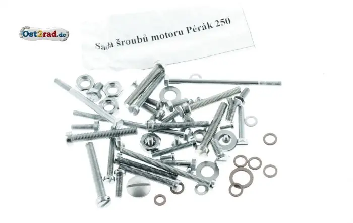 Schraubensatz Motor JAWA Perak 250 Typ 11 Markenprodukt