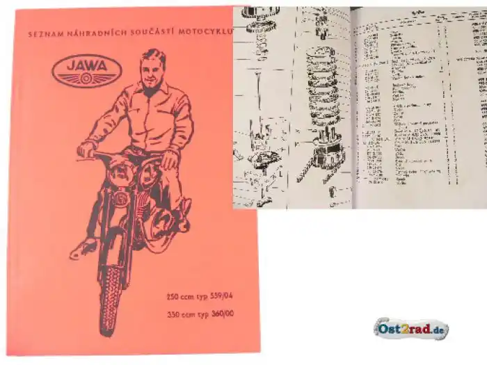 Wochenendangebot Ersatzteilkatalog JAWA Panelka 250 350 Typ 559 360 tschechisch