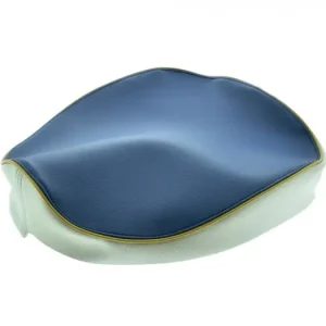 Kostenloser Rückversand Sitzbezug OHNE Polster blau-​hellgrau Simson KR50 – mit Spannring