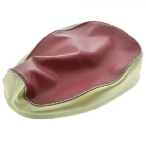 Sitzbezug OHNE Polster rot-sand Simson KR50 – mit Spannring Neuheit