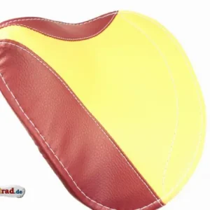 Versand Am Gleichen Tag Sitzbezug SIMSON Oldtimer SR2 gelb-rot