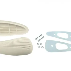 Ausverkauf SET Kniekissen und Halteblech Tank SIMSON AWO -S 425 BEIGE m. Befestigungsmaterial