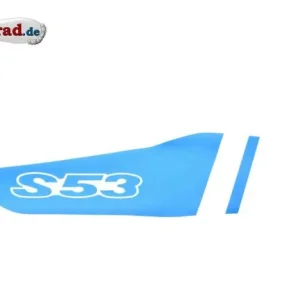 Aktuell Aufkleber blau weiss Seitendeckel rechts SIMSON S53 N B C