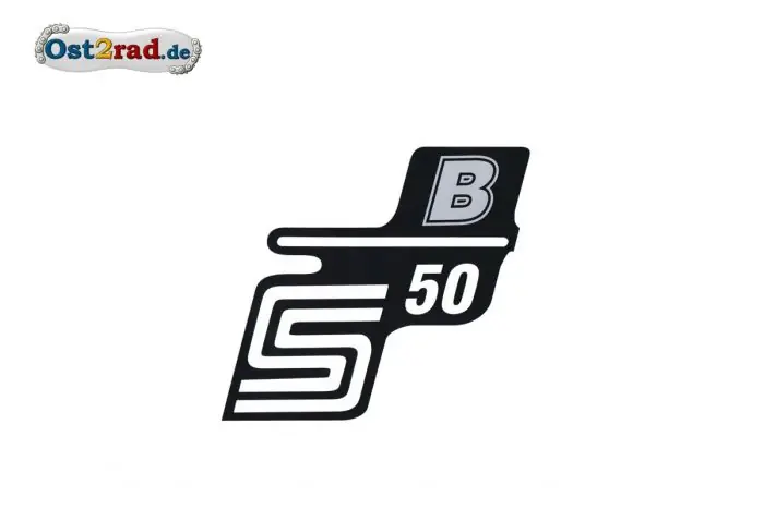 Garantierte Lieferung Aufkleber für Seitendeckel S50 B silber