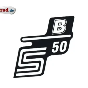 Top-Angebot Aufkleber für Seitendeckel S50 B weiß