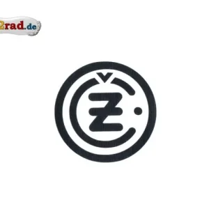 Aufkleber CZ Logo rund schwarz Mega-Angebot