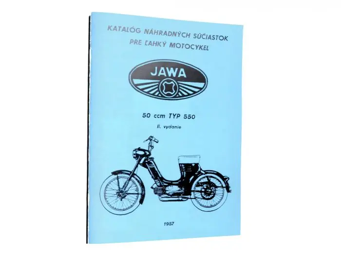 Neue Kollektion Ersatzteilkatalog JAWA 50 Typ 550 tschechisch