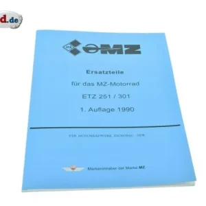 Kostenloser Rückversand Ersatzteilkatalog MZ ETZ251 ETZ301 Auflage 1990
