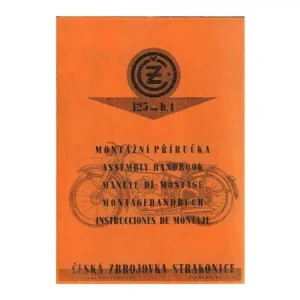 Montagehandbuch CZ 125 B T in 5 Sprachen Neu