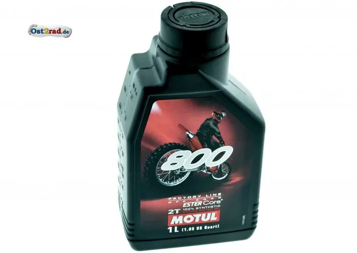 Echt Motul 800 vollsynthetisches 2-takt Öl mit Ester, 1 Liter