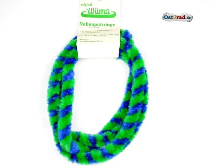 Nabenputzring Set Radnabe Vorderrad Hinterrad blau - grün Nur Für Kurze Zeit