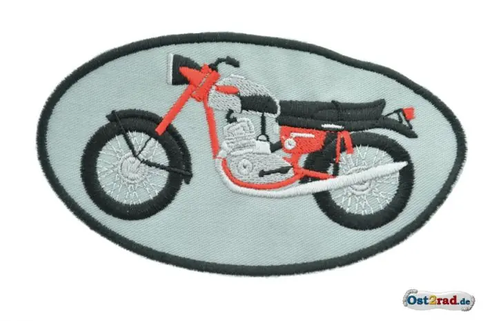 Markenware Aufnäher oval JAWA 362 California