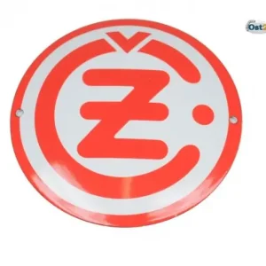 Direkt Vom Hersteller Emailleschild CZ Logo rund weiß 120mm