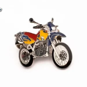 Finale Aktion Pin MuZ Baghira orange gelb lila