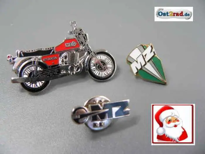 Top-Seller Set Pins passend für MZ ETZ 250 + 2x passend für MZ Logo