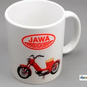Tasse weiss mit Aufdruck JAWA Pionyr 550 Sonderaktion