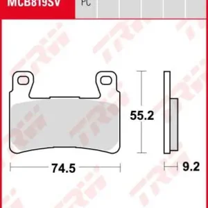 Wochenendangebot TRW Bremsbeläge vorne MCB819PC